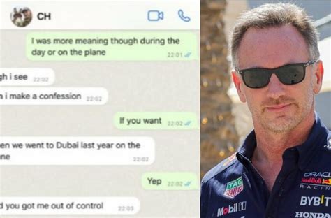 christian horner messages screenshots|Alleged Christian Horner messages and photos leaked after Red。